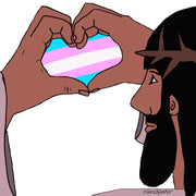 Love All Trans Digital Cartoon-Digital Cartoons-nakedpastor