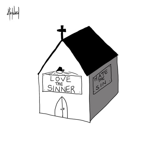 Love the Sinner, hate the Sin cartoon by NakedPastor