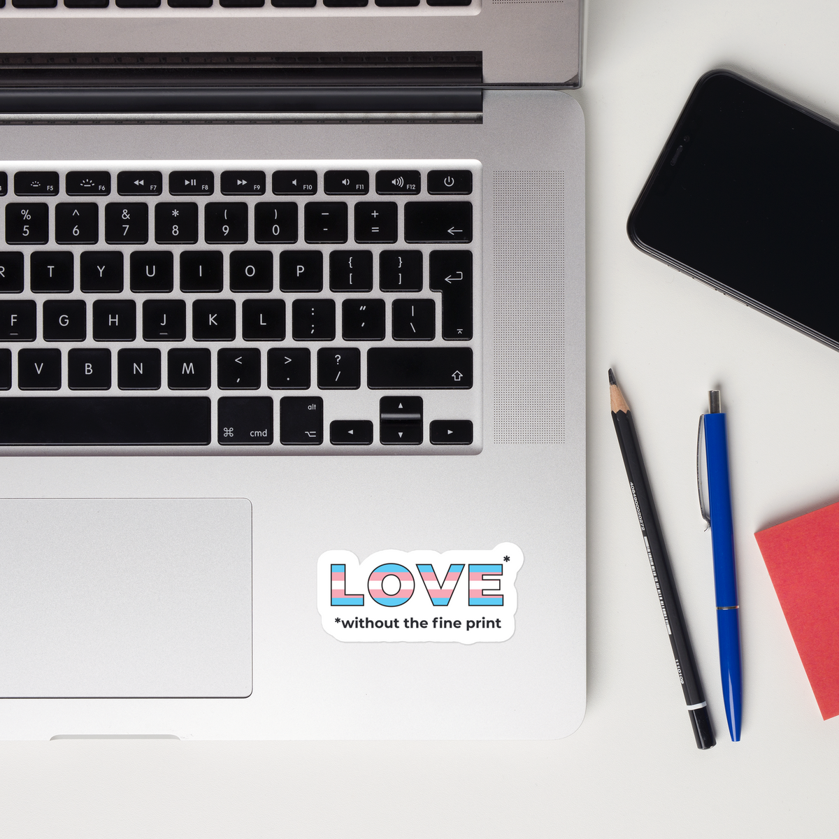 Love Without the Fine Print Trans Sticker-nakedpastor