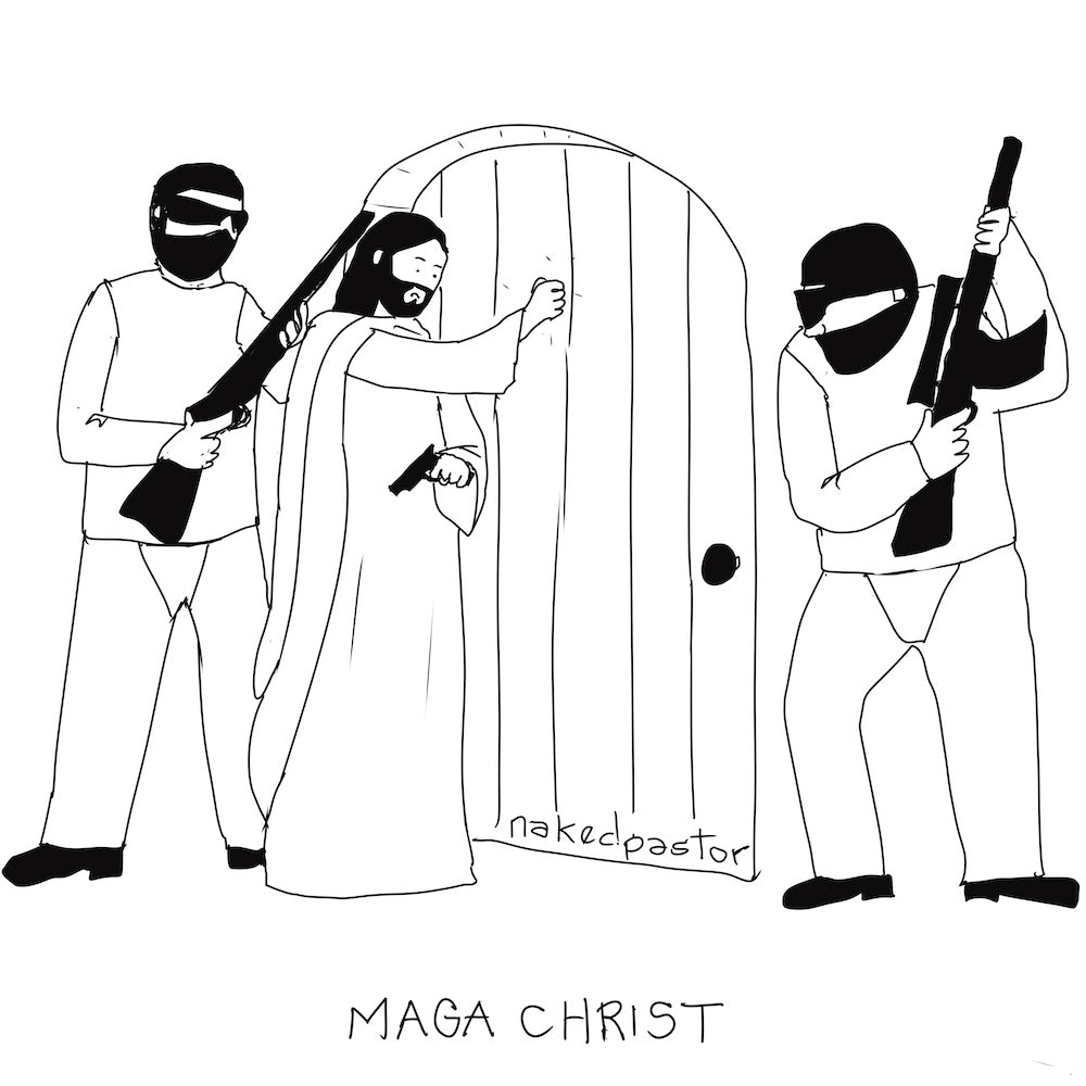 MAGA Christ Digital Cartoon-Digital Cartoons-nakedpastor