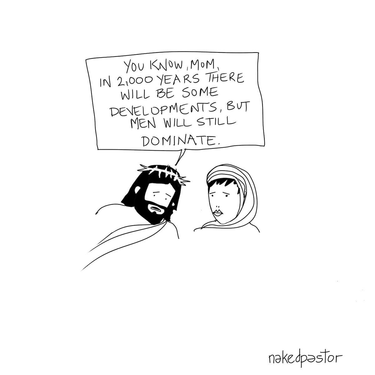 Men Will Still Dominate Digital Cartoon-Digital Cartoons-nakedpastor