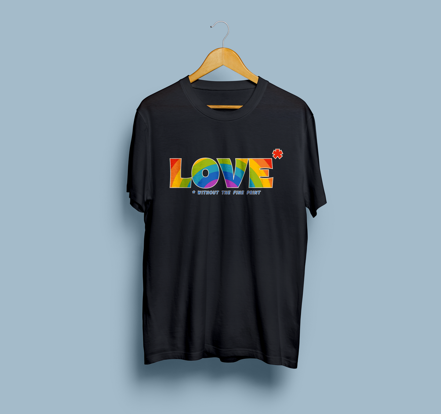 Love Without the Fine Print Rainbow T-Shirt-Shirts-nakedpastor