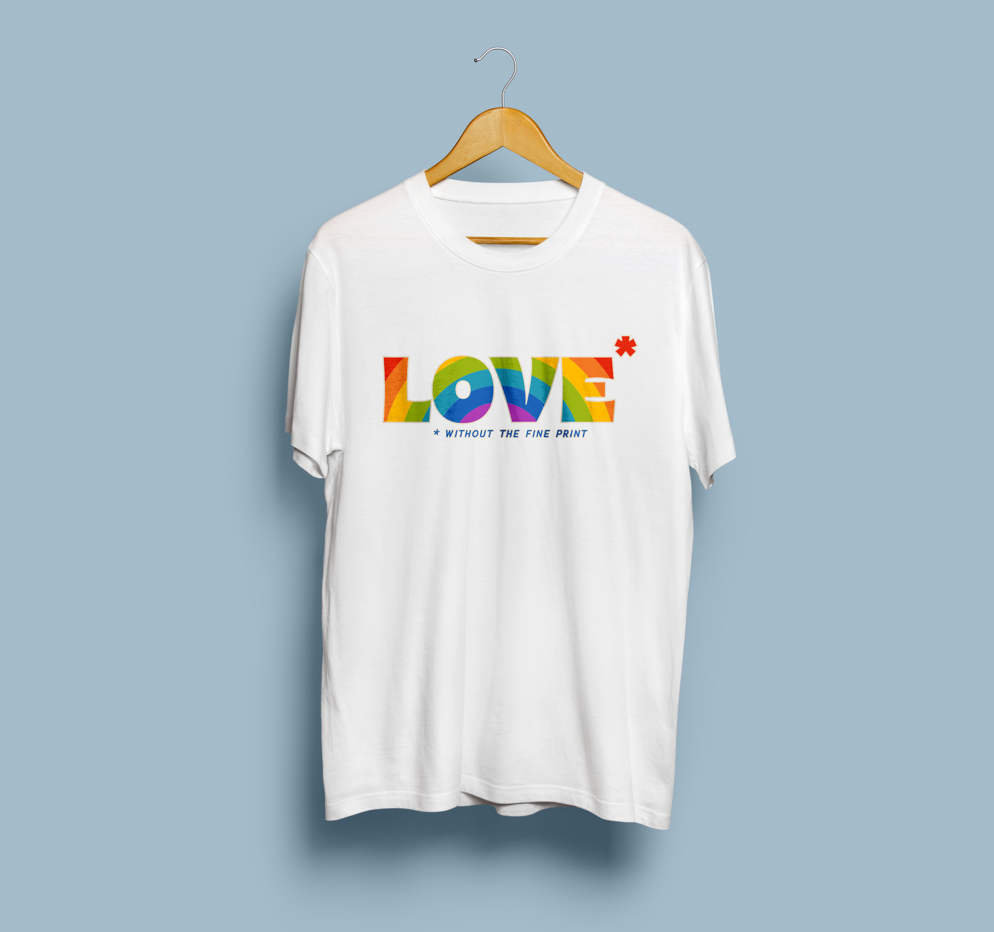 Love Without the Fine Print Rainbow T-Shirt-Shirts-nakedpastor