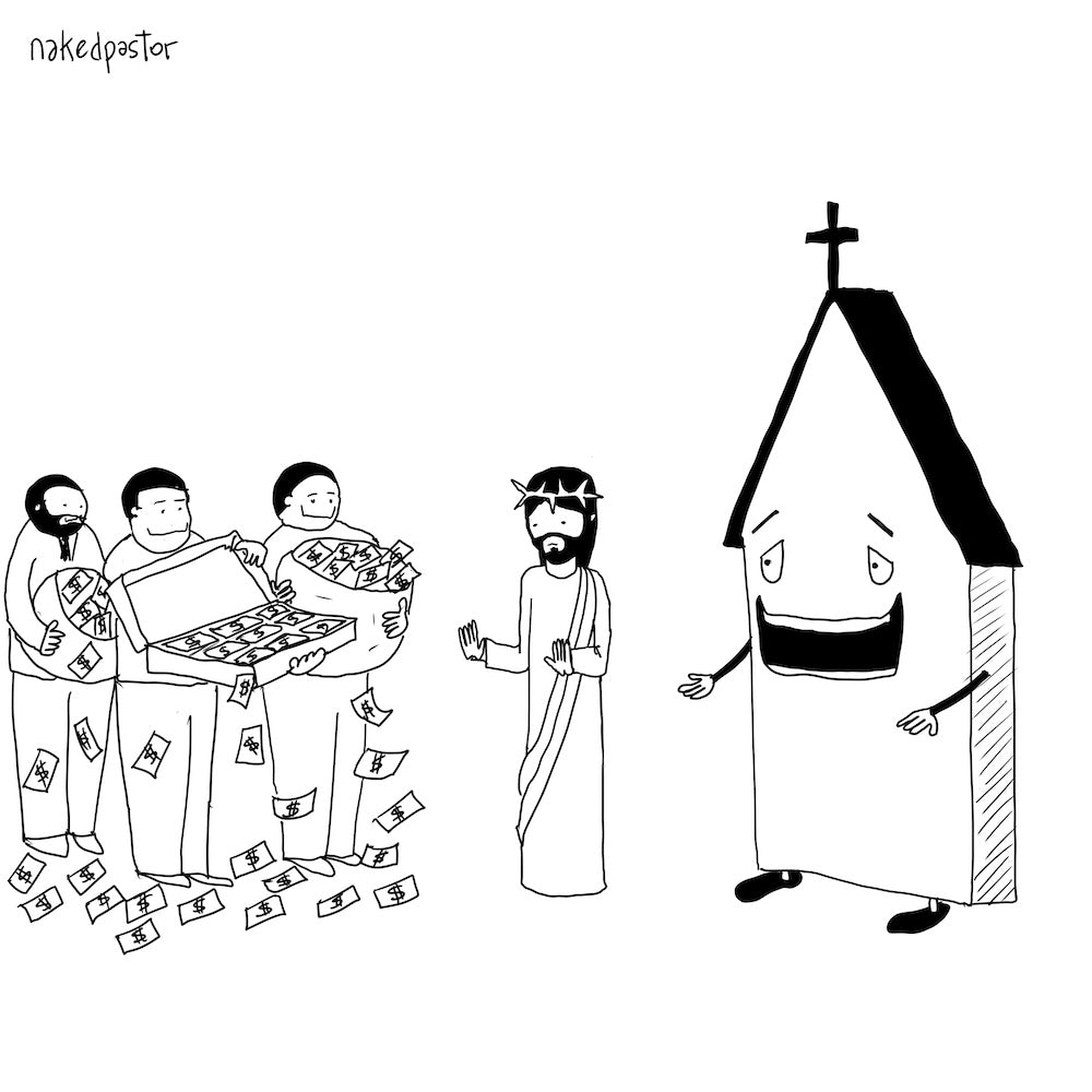 Money and Influence Digital Cartoon-Cartoons-nakedpastor