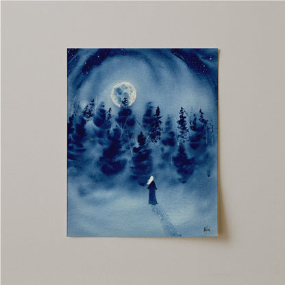 Timber Series My Strength That Is Within Me Watercolor Print-Paintings-nakedpastor