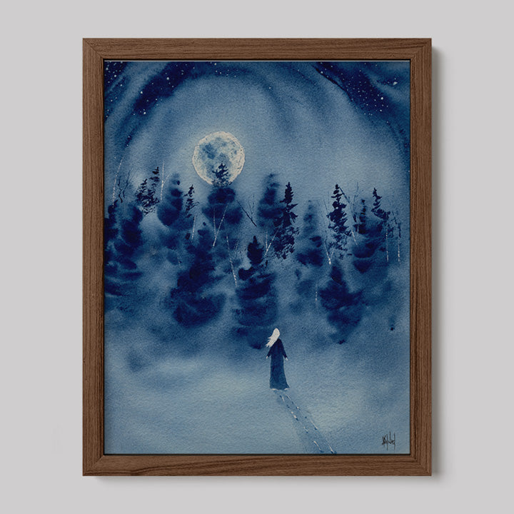 Timber Series My Strength That Is Within Me Watercolor Print-Paintings-nakedpastor