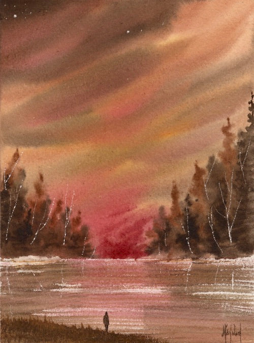 My Morning is Mine Original Watercolor Painting