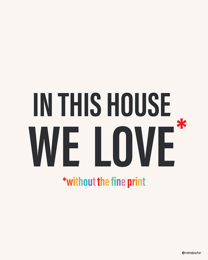 No Fine Print Love Framed Art Set-Type-nakedpastor