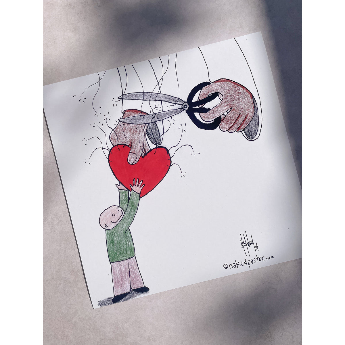 No Strings Attached Print - by nakedpastor