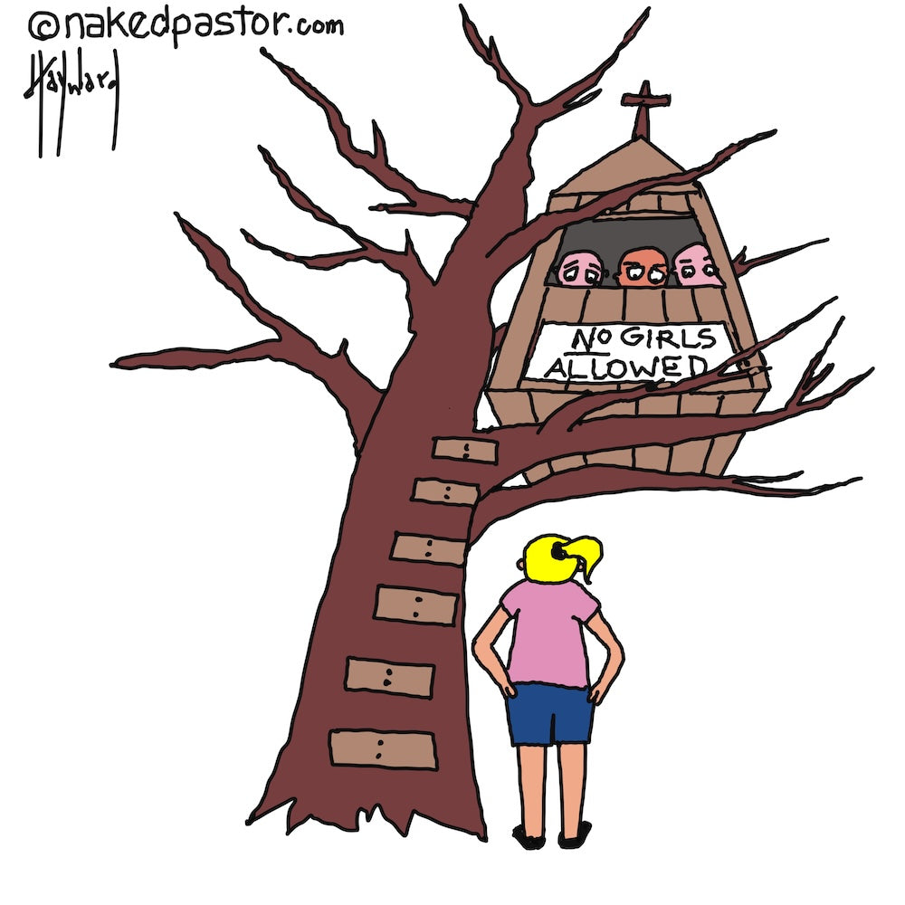 No Girls Allowed Boy Will Be Boys Digital Cartoon-Digital Cartoons-nakedpastor