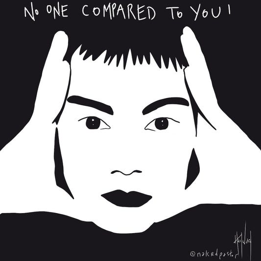 No One Compared to You Sinéad O'Connor Digital Cartoon