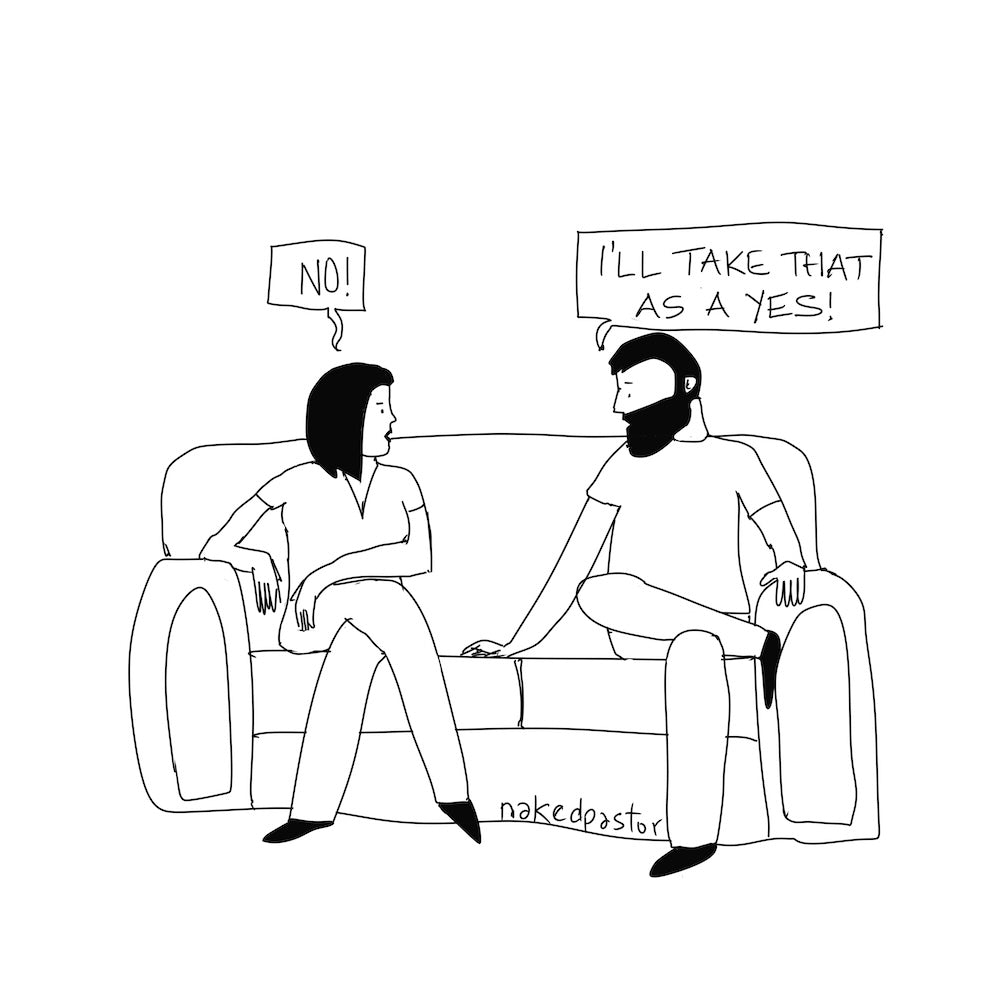 Yes No Consent Digital Cartoon-Digital Cartoons-nakedpastor