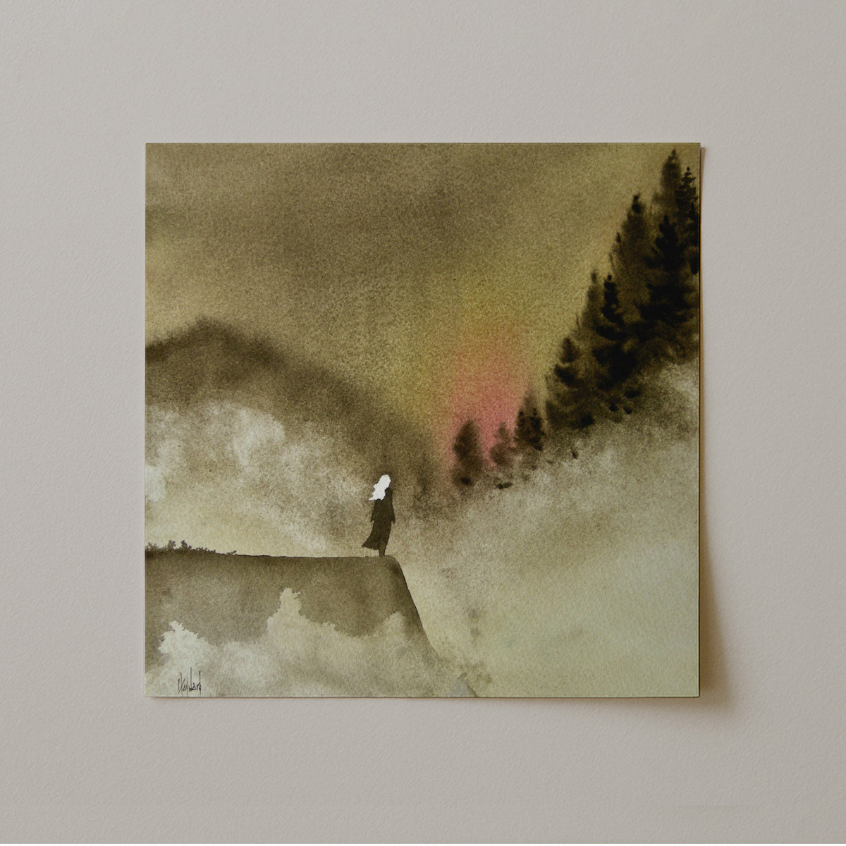 Timber Series Not Part But All Of Me Watercolor Print-Paintings-nakedpastor