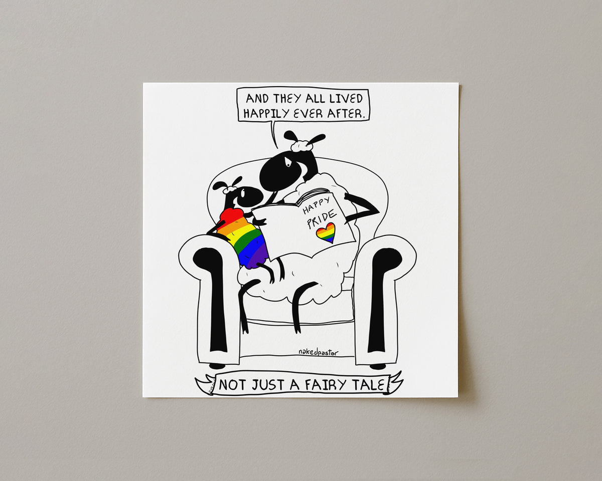 Not Just a Fairy Tale Pride Art Print-Print-nakedpastor