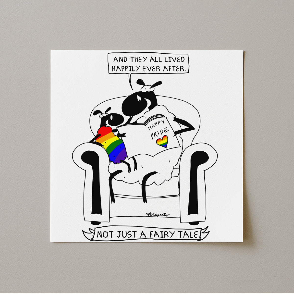 Not Just a Fairy Tale Pride Art Print-Print-nakedpastor