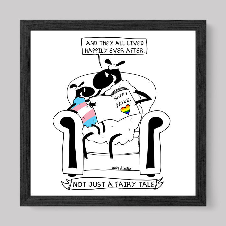 Not Just a Fairy Tale Pride Art Print Trans Version-nakedpastor