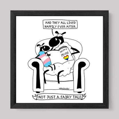 Not Just a Fairy Tale Pride Art Print Trans Version-nakedpastor