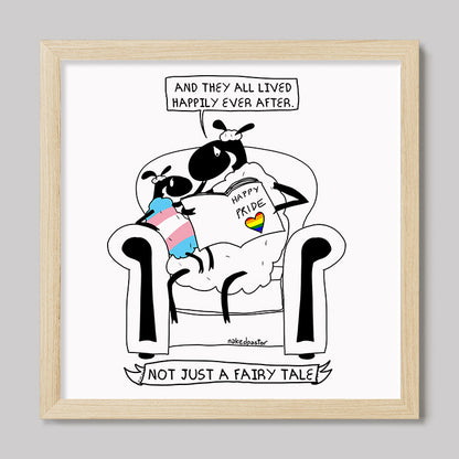 Not Just a Fairy Tale Pride Art Print Trans Version-nakedpastor