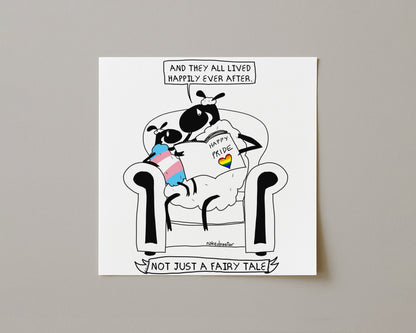 Not Just a Fairy Tale Pride Art Print Trans Version-nakedpastor