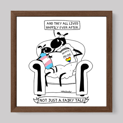Not Just a Fairy Tale Pride Art Print Trans Version-nakedpastor