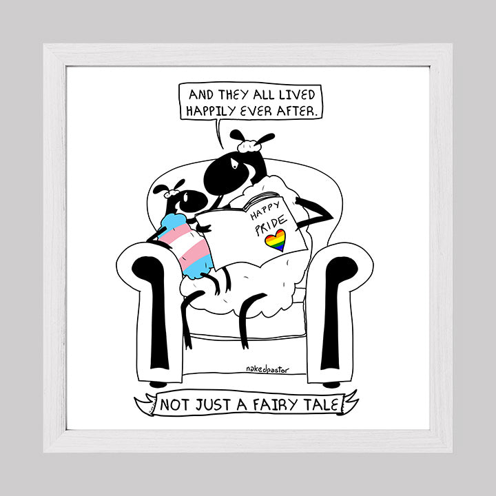 Not Just a Fairy Tale Pride Art Print Trans Version-nakedpastor