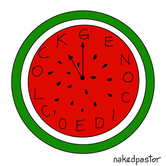 O'Clock Digital Cartoon-Digital Cartoons-nakedpastor