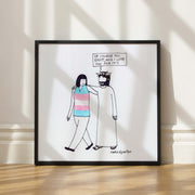 Of Course You Exist Art Print-Cartoons-nakedpastor