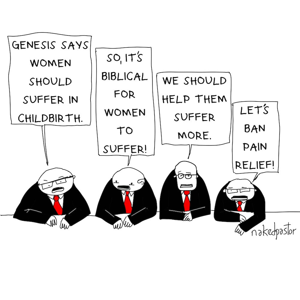 Pain Relief Digital Cartoon-Digital Cartoons-nakedpastor