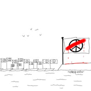 Peace No Peace Digital Cartoon-Digital Cartoons-nakedpastor