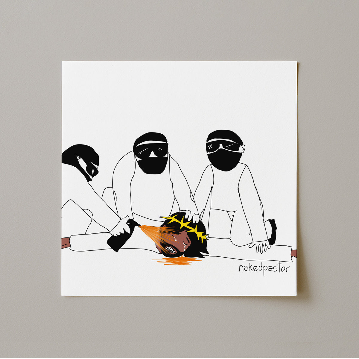 Pepper Spray Print-Cartoons-nakedpastor