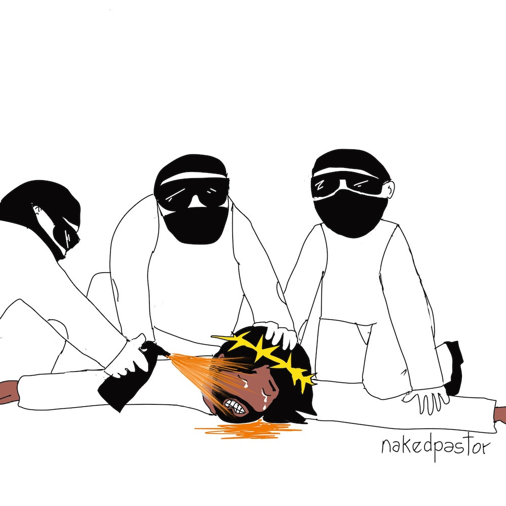 Pepper Spray Jesus Digital Cartoon-Digital Cartoons-nakedpastor