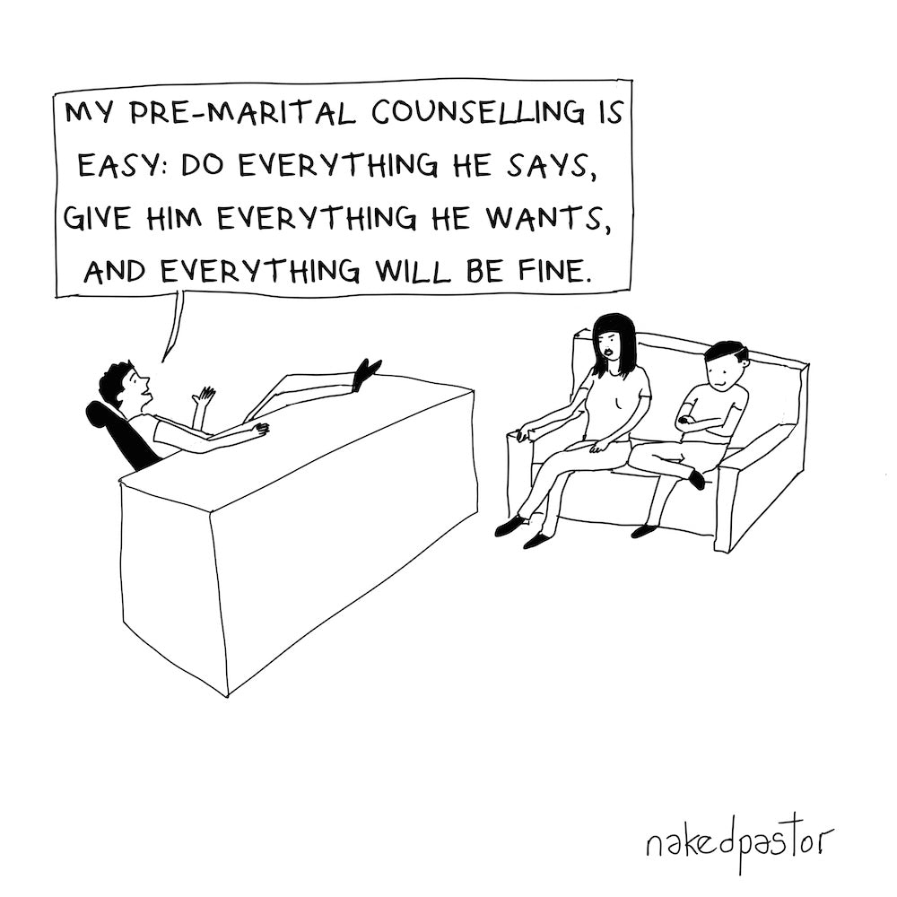 Pre-Marital Counselling Digital Cartoon-Digital Cartoons-nakedpastor
