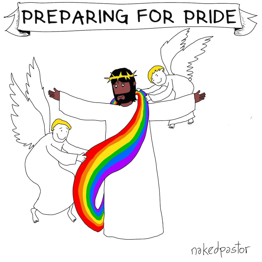 Preparing for Pride Digital Cartoon-Digital Cartoons-nakedpastor