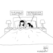 Pretend We Are Friends Digital Cartoon - by nakedpastor