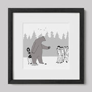 Protective Bear Art Print