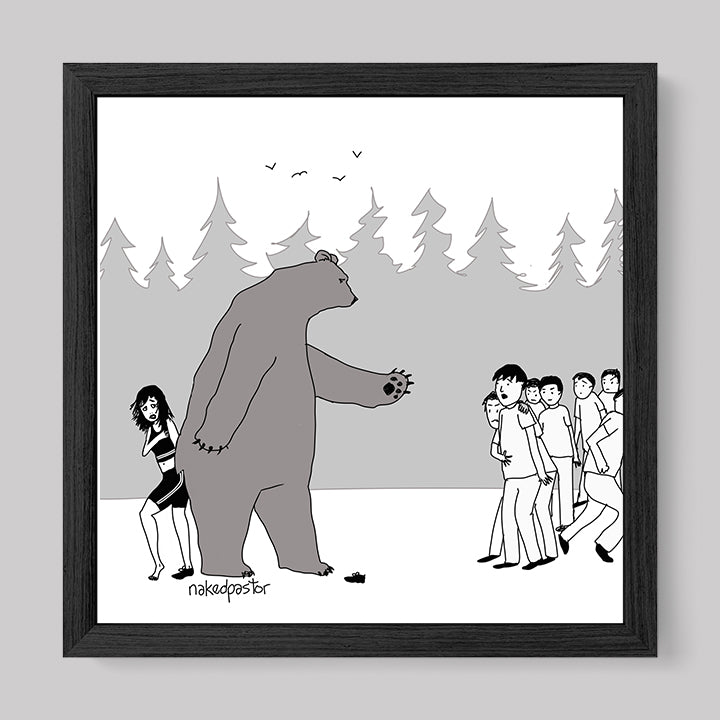 Protective Bear Art Print