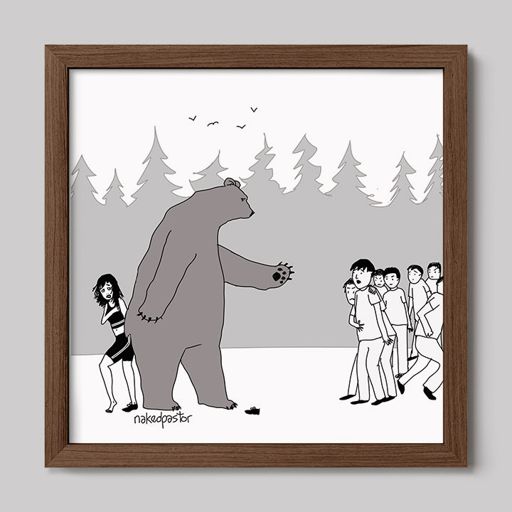 Protective Bear Art Print