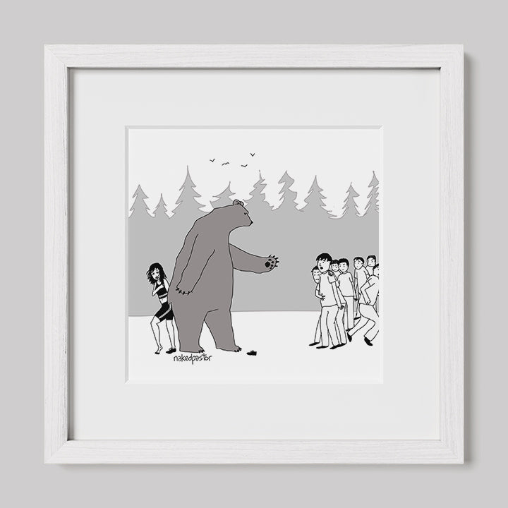 Protective Bear Art Print