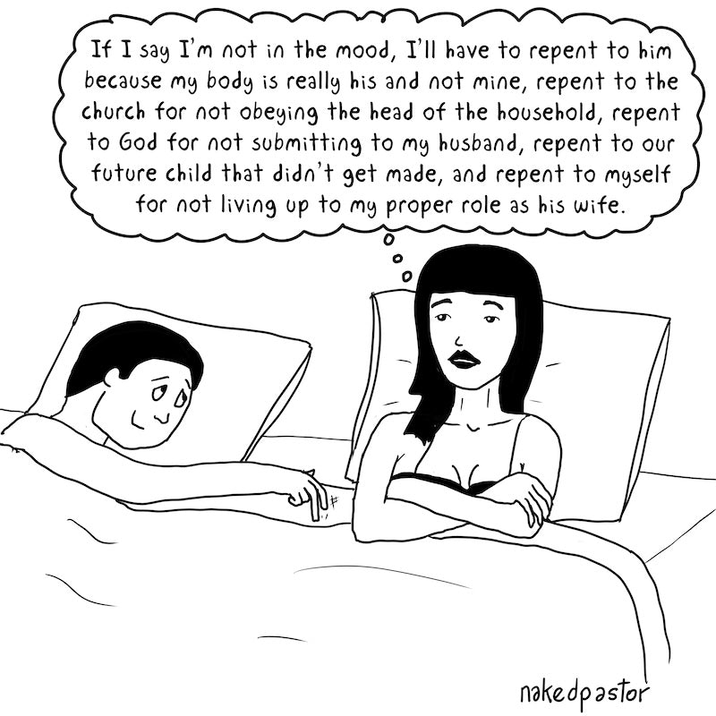 Purity Culture Repentance Digital Cartoon-Cartoons-nakedpastor