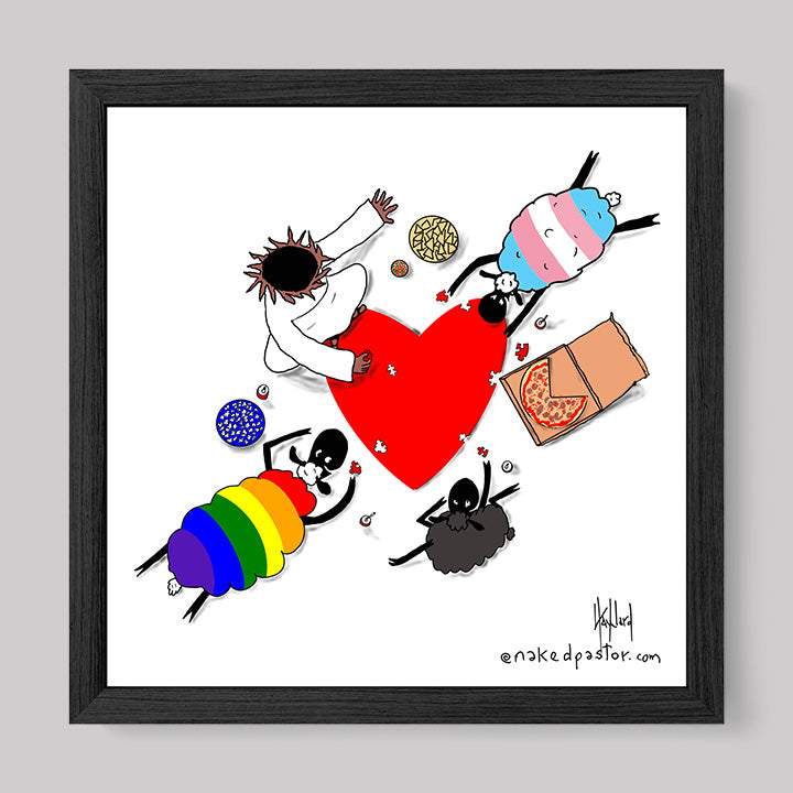Puzzle of Love Print-Cartoons-nakedpastor