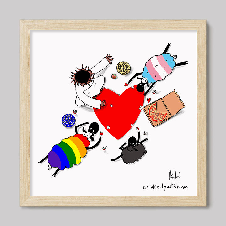 Puzzle of Love Print-Cartoons-nakedpastor