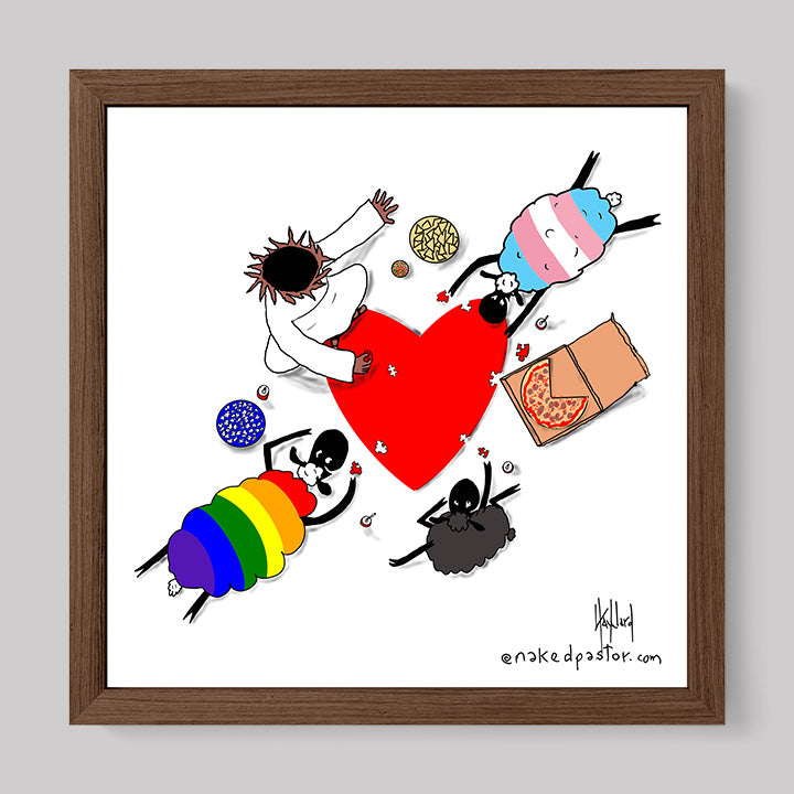 Puzzle of Love Print-Cartoons-nakedpastor