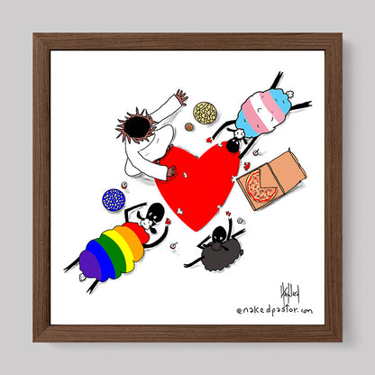 Puzzle of Love Print-Cartoons-nakedpastor