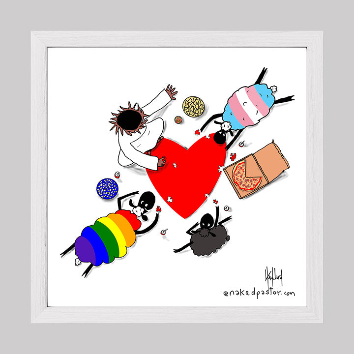 Puzzle of Love Print-Cartoons-nakedpastor
