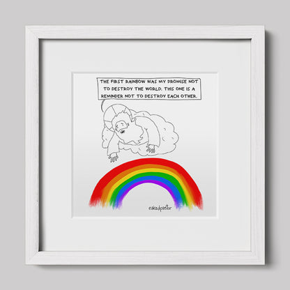 Rainbow Reminder Art Print-Cartoons-nakedpastor