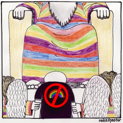 Rainbow Heaven Digital Cartoon-Digital Cartoons-nakedpastor