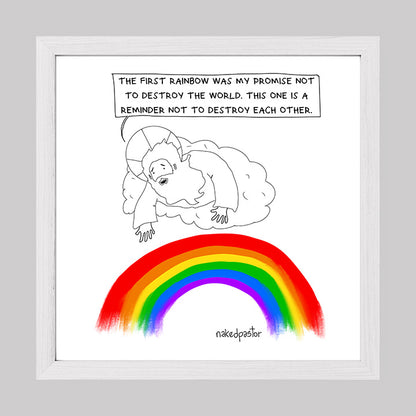 Rainbow Reminder Art Print-Cartoons-nakedpastor