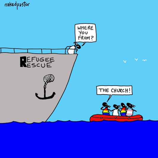 Refugee Rescue Digital Cartoon-Cartoons-nakedpastor