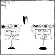 Reserved for Family and Friends Digital Cartoon - by nakedpastor