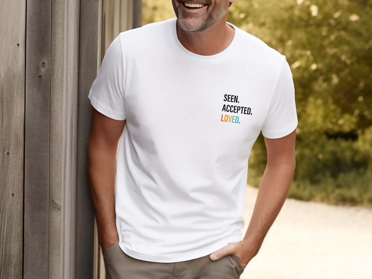 Seen. Accepted. Loved T-Shirt - by nakedpastor